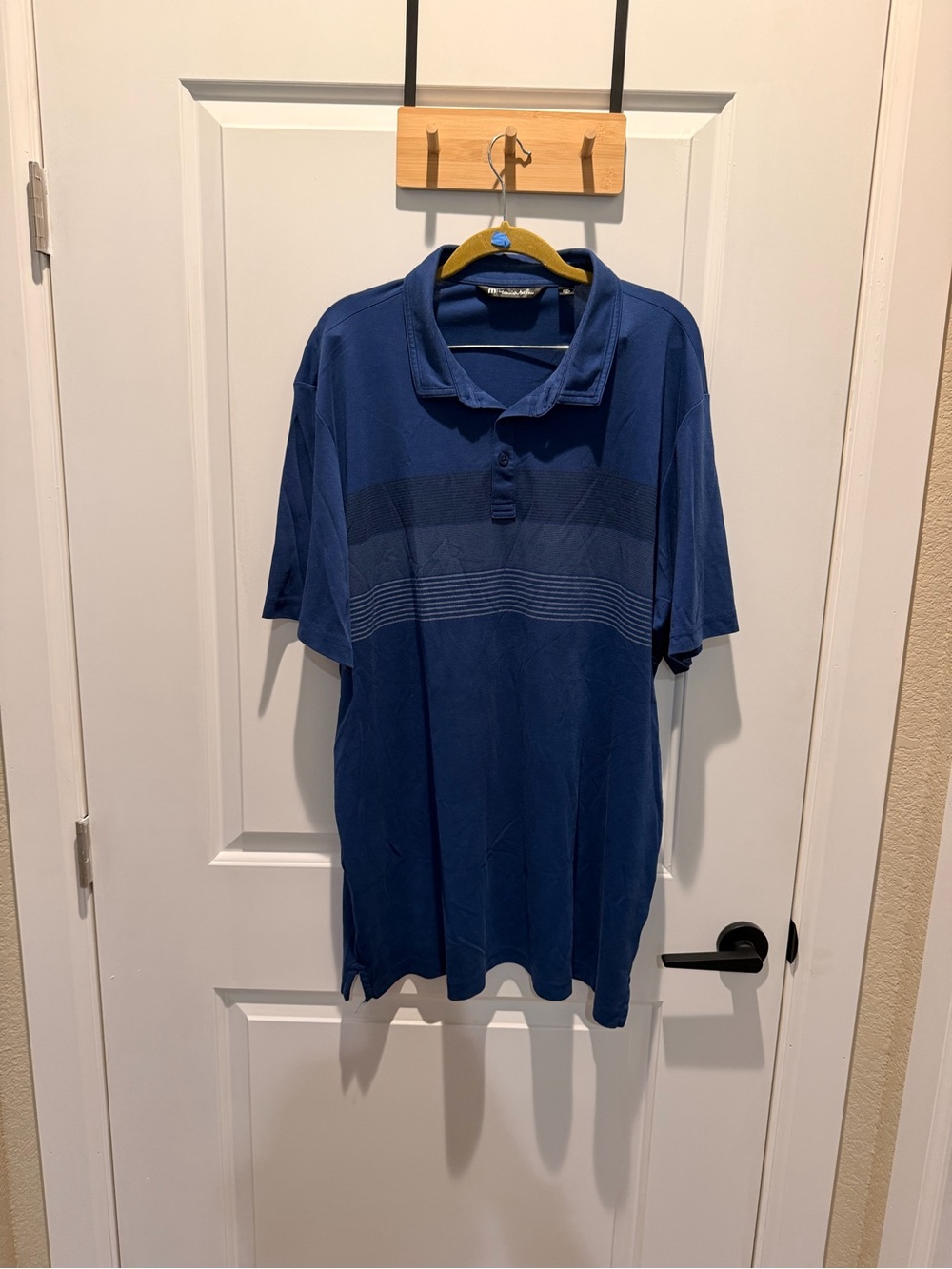 Travis Mathew Men's Deep Blue Short-Sleeve Polo Size XXXL 520